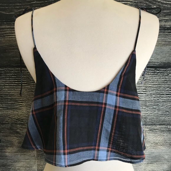 Urban Outfitters BDG Plaid Cami Crop Top Medium - Picture 6 of 8